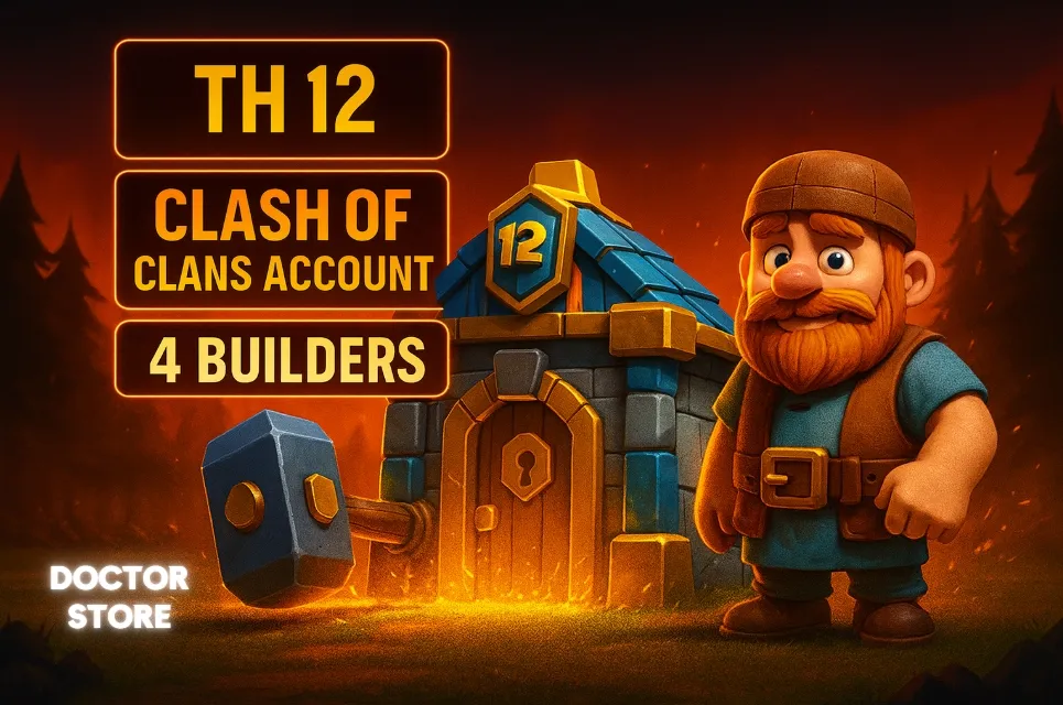 🏰 TH12 ✅ 4 Builder 🎥 Nickname Change ✅ Original Email